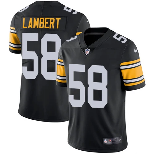 Men's Pittsburgh Steelers #58 Jack Lambert Black Vapor Untouchable Limited Stitched Football Jersey